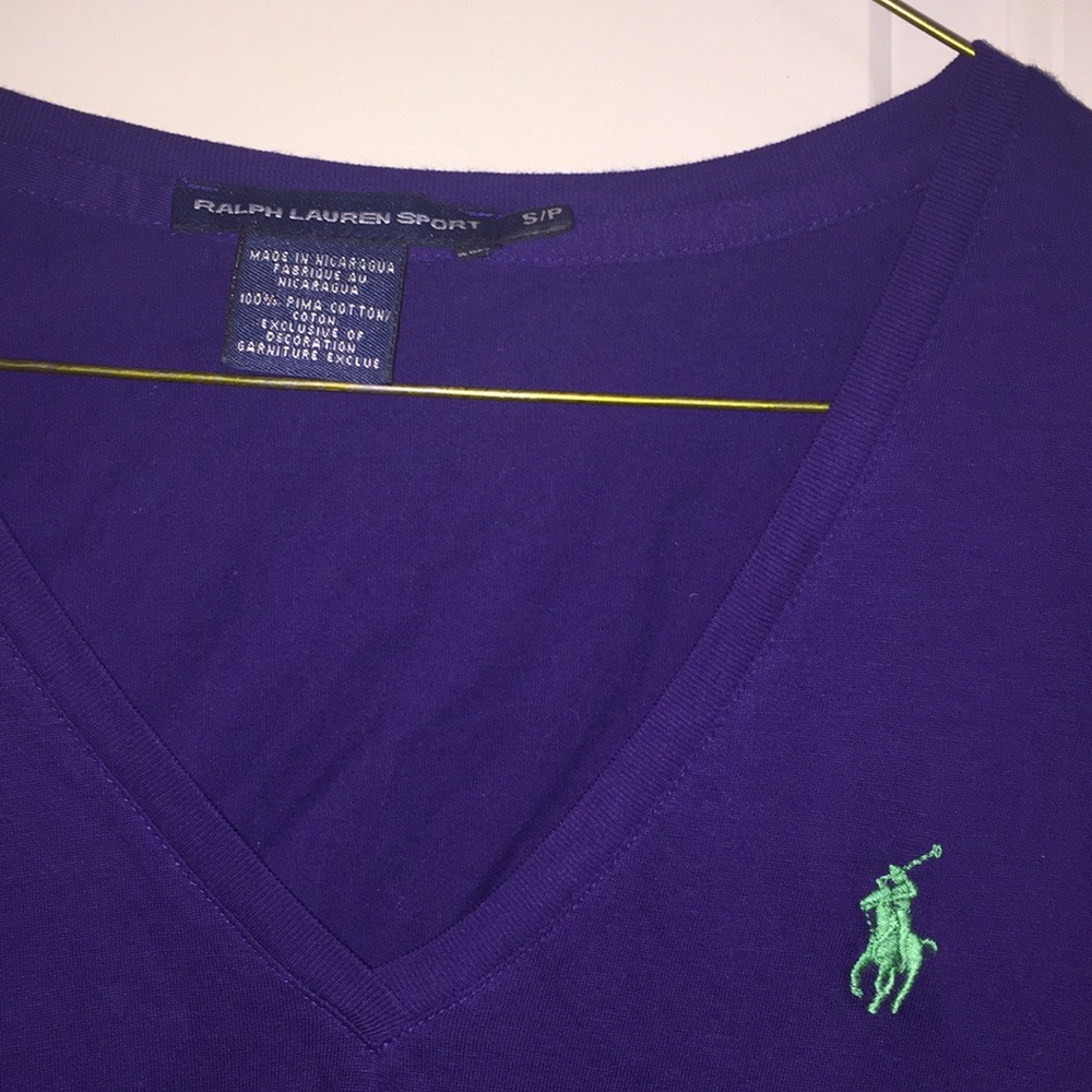 Dark purple Ralph Lauren polo long sleeve